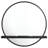 2-piece Makeup Vanity Table and Mirror Set Black-872165142