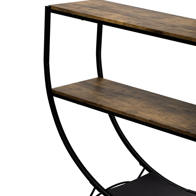 Rangement rustique chic, métal texturé et bois vieilli, table de travail avec utilisation de l'espace - style industriel, maximisez votre espace de travail