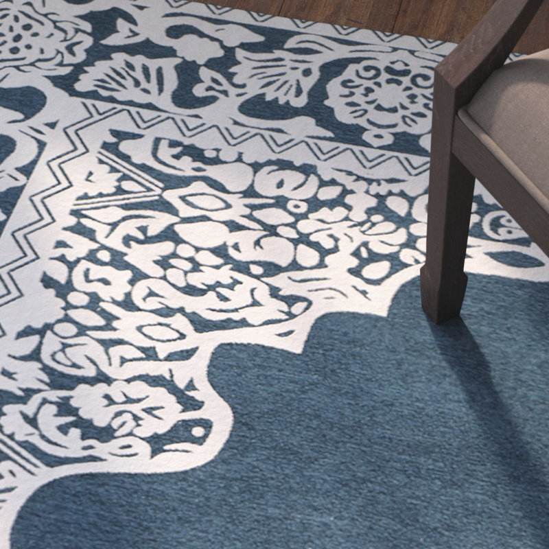 Tapis oriental performance tissé à la main Chanelle, Rectangle 4 pi x 6 pi