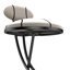 Tabourets de bar à hauteur de comptoir rayés, de 2 avec revêtement en velours moderne, ergonomiques, repose-pieds, base stable, capacité de charge de 220 livres, utilisation intérieure pour les petits tabourets de restaurant, îlot de cuisine, structure légère,-822563111