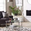 Clio Modern Round Coffee Table – 2-Tier Tempered Glass Top with Gold/Silver Chrome Frame-875683021