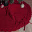 Jupe d'arbre de Noël en tricot rouge-94695234