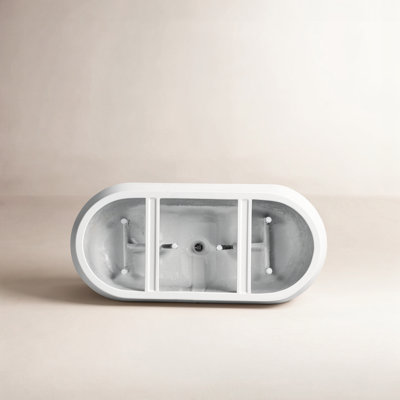 Iris 59" x 29.5" Freestanding Soaking Acrylic Bathtub