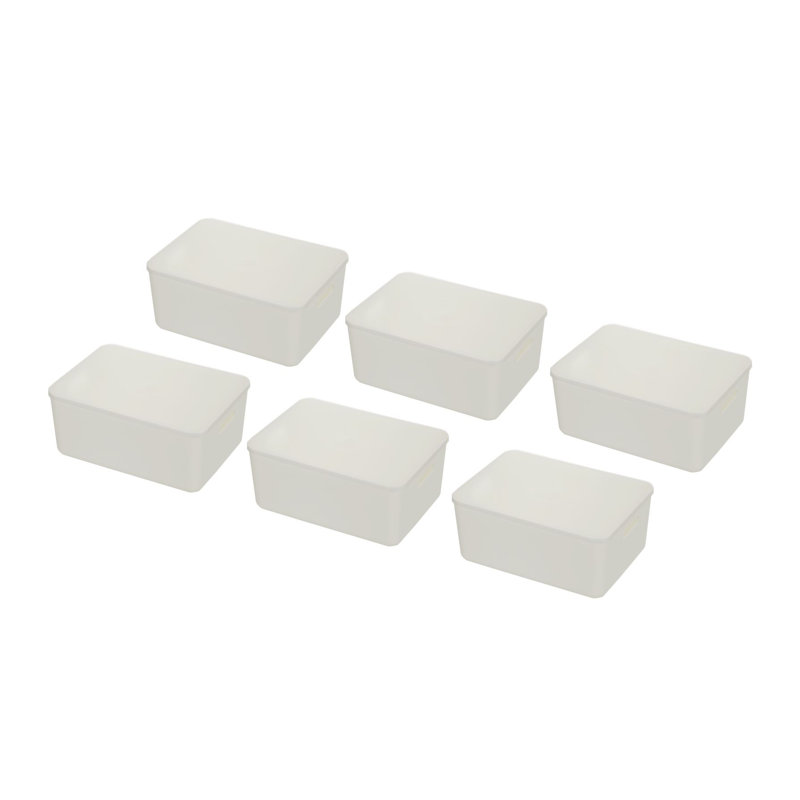 Bac en plastique, H 6,25 po x l 7,25 po x P 10,25 po, 6