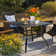 Alyah 4 - Person Metal Patio Dining Set with Square Table