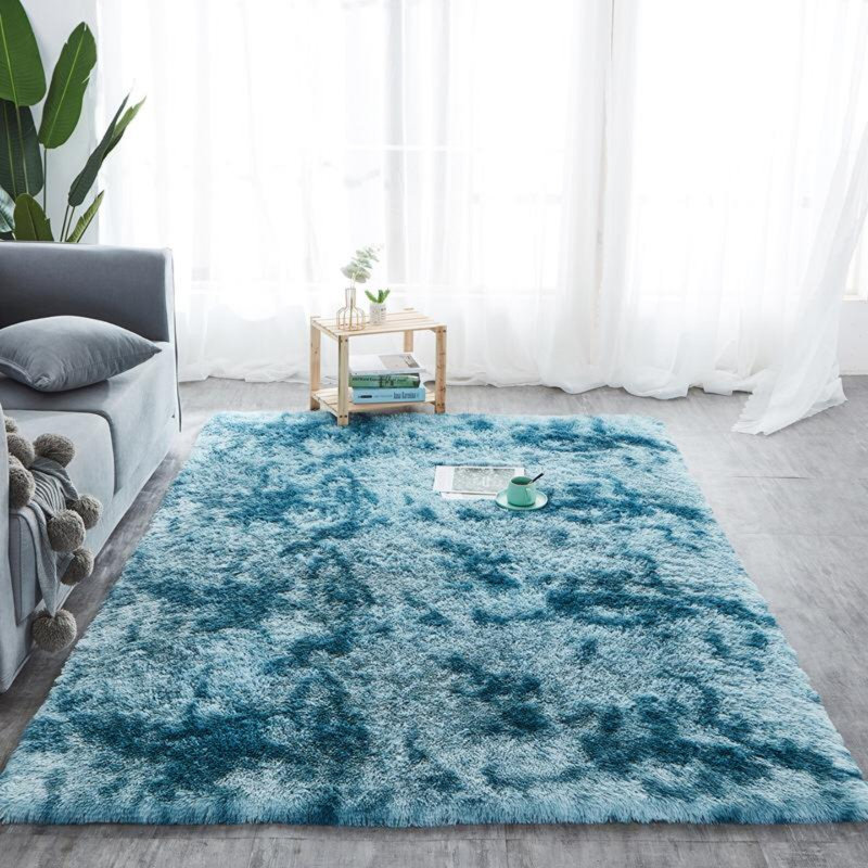 Chaleb Solid Colour Shag Area Rug, Rectangle 120 x 170cm