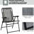 2pcs Backyard Folding Chairs With , Bungee Sling Characteristic, Practical For Camping, Garden, Pool, Beach, Gray Pool Feature, Convenient Backyard,