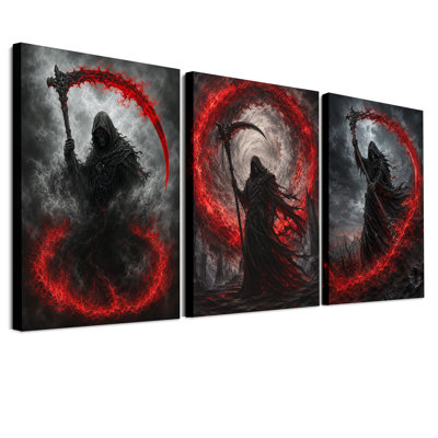 Ensemble de 3 toiles d'Halloween à capuchon