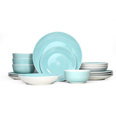 Dorthy 16 Piece Porcelain China Dinnerware Set - Service for 4