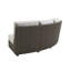 Cypress Point Ocean Terrace 85'' Wide Outdoor Wicker Curved Patio Sofa with Sunbrella Cushions