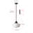 1-Light White Glass Dimmable Iron Pendant