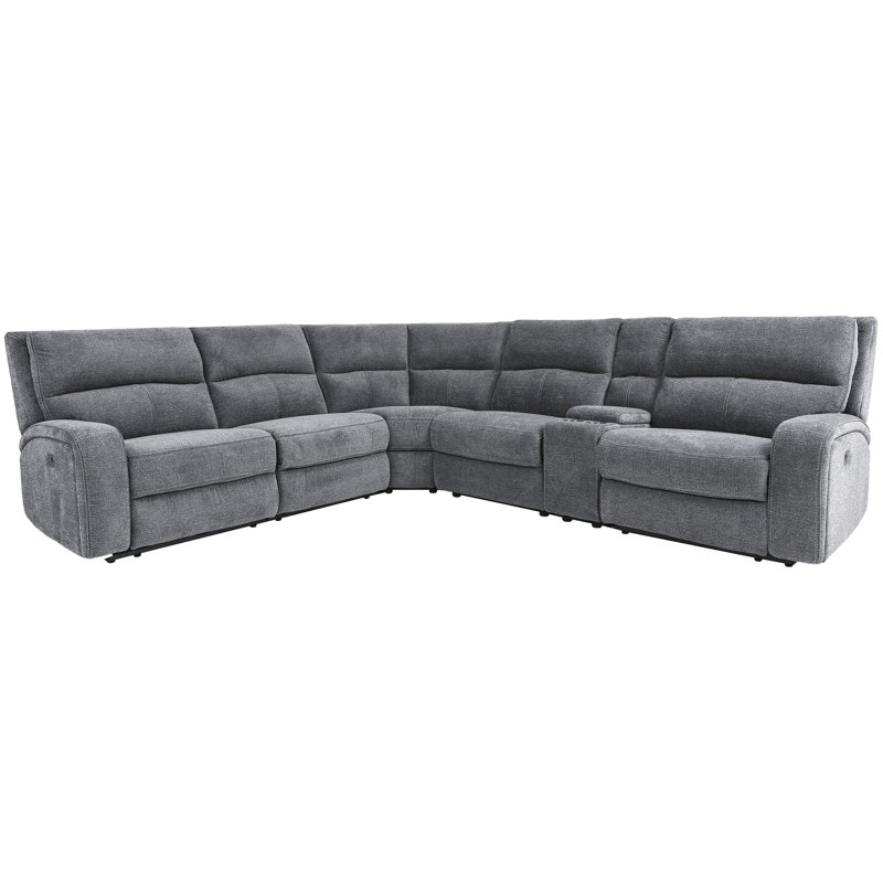 Canapé modulaire Polla, Gris Bizmark