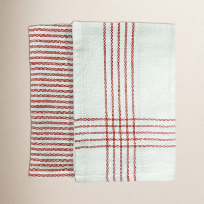 Canvas Home Brick Cotton Tea Towel