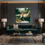 «Dinosaur Compsognathus», art mural sur toile verte-1804578456