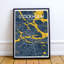 Stockholm City Map - No Frame Print-1431635304