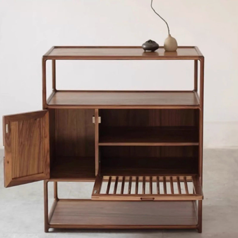 Huche de salle à manger en bois de noyer moderne