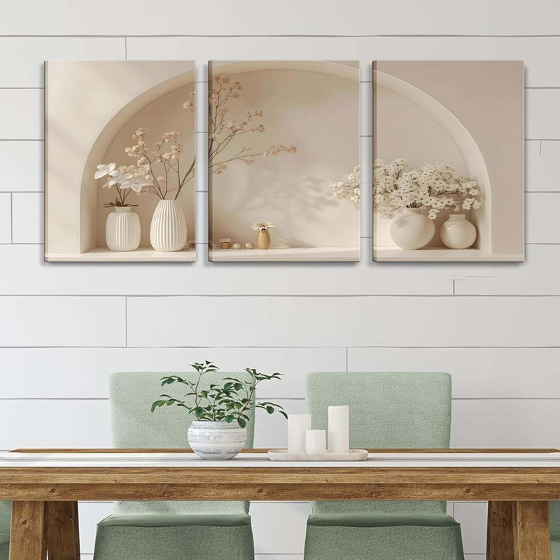 3 Piece Wrapped Canvas Print, 60cm H x 40cm W