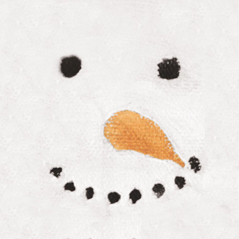 Prim Snowman Face - Wrapped Canvas Painting, 51cm H x 51cm W x 3.8cm D