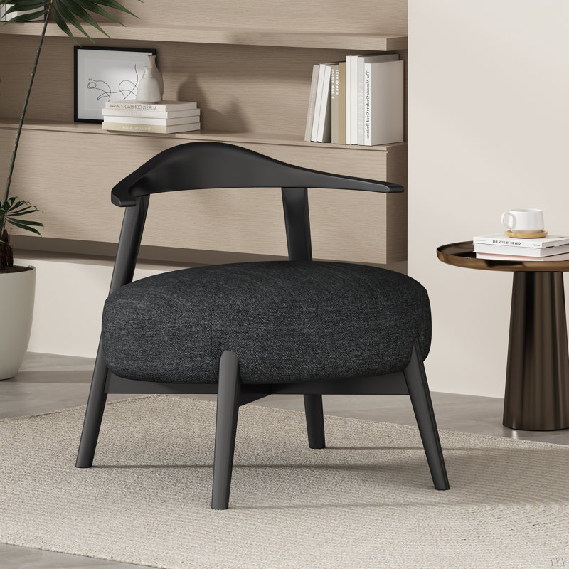 Chaise d'appoint moderne, Noir