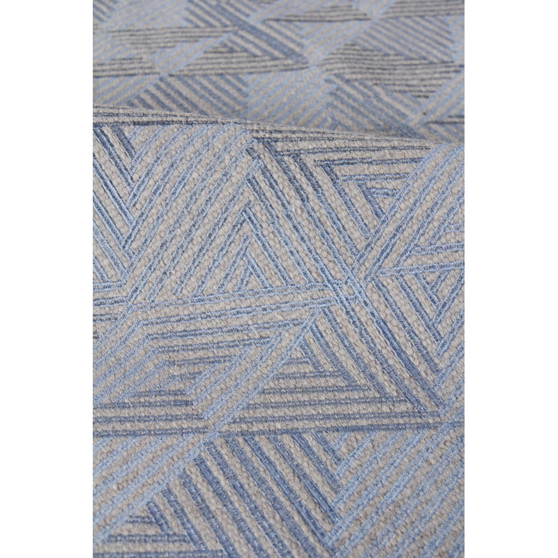 Pavilion Wool Geometric Area Rug in Ivory, Rectangle 10' x 14'