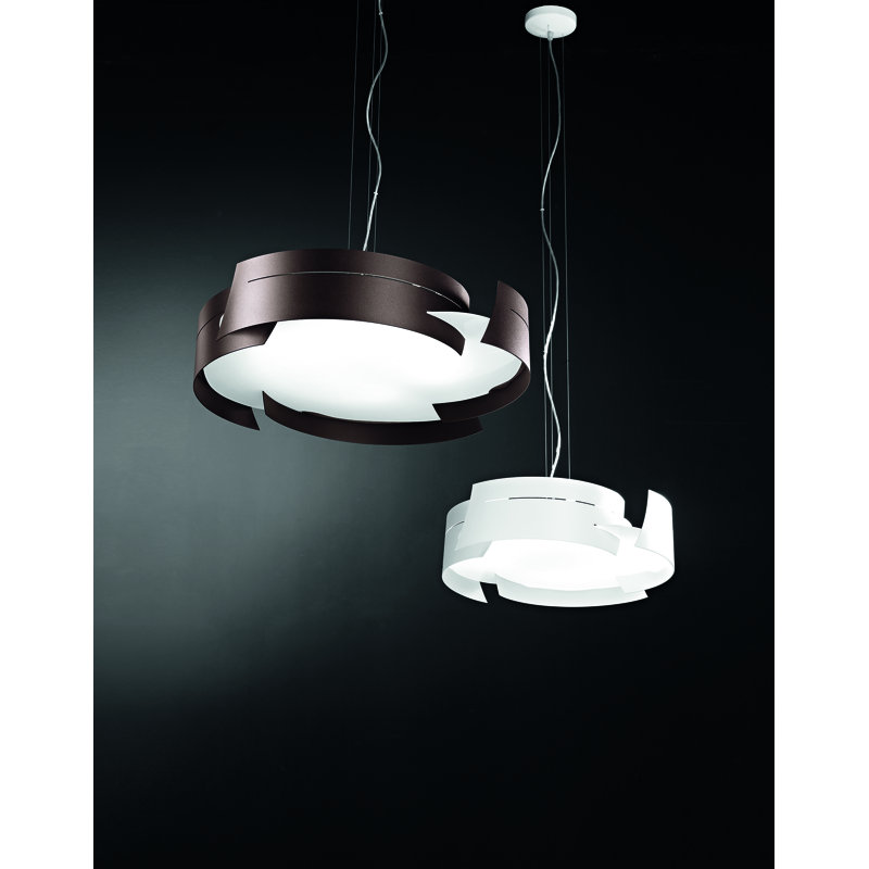 Vulture 1 - Light Drum Pendant, 150 cm H x 59.5 cm Diameter, Gold