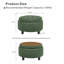 63.5cm Wide Round No Pattern Footstool Ottoman-299197913