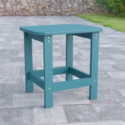 Balasi All-Weather Poly Resin Adirondack Side Table - Patio Table