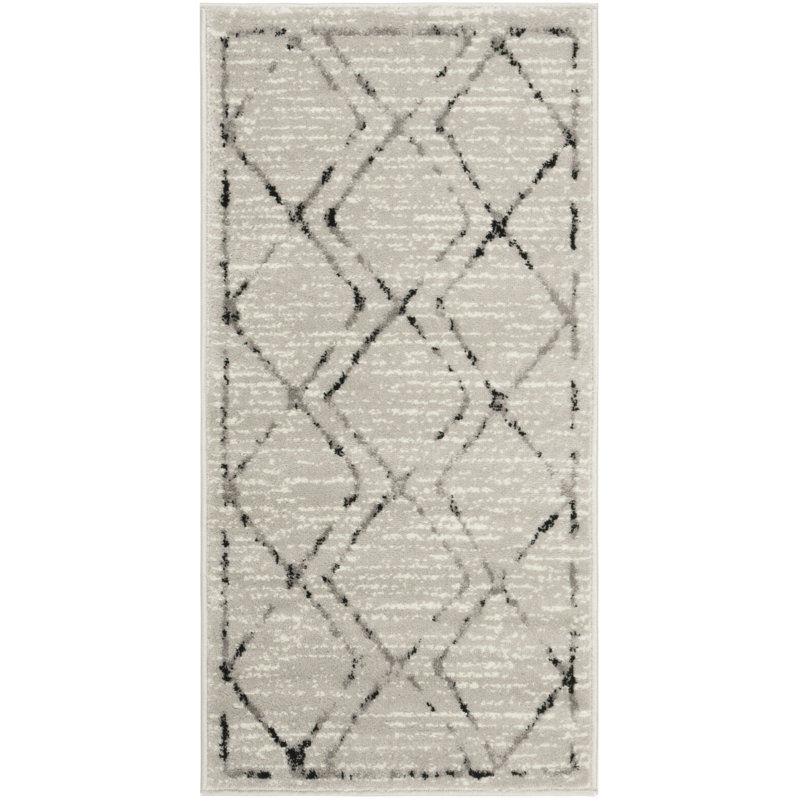 Tapis ivoire / gris Cohrs, Rectangulaire 3 pi x 5 pi