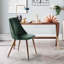 2 Kory Velvet Upholstered Dining Chair with Wood Effect Metal Legs-40855099-41099124