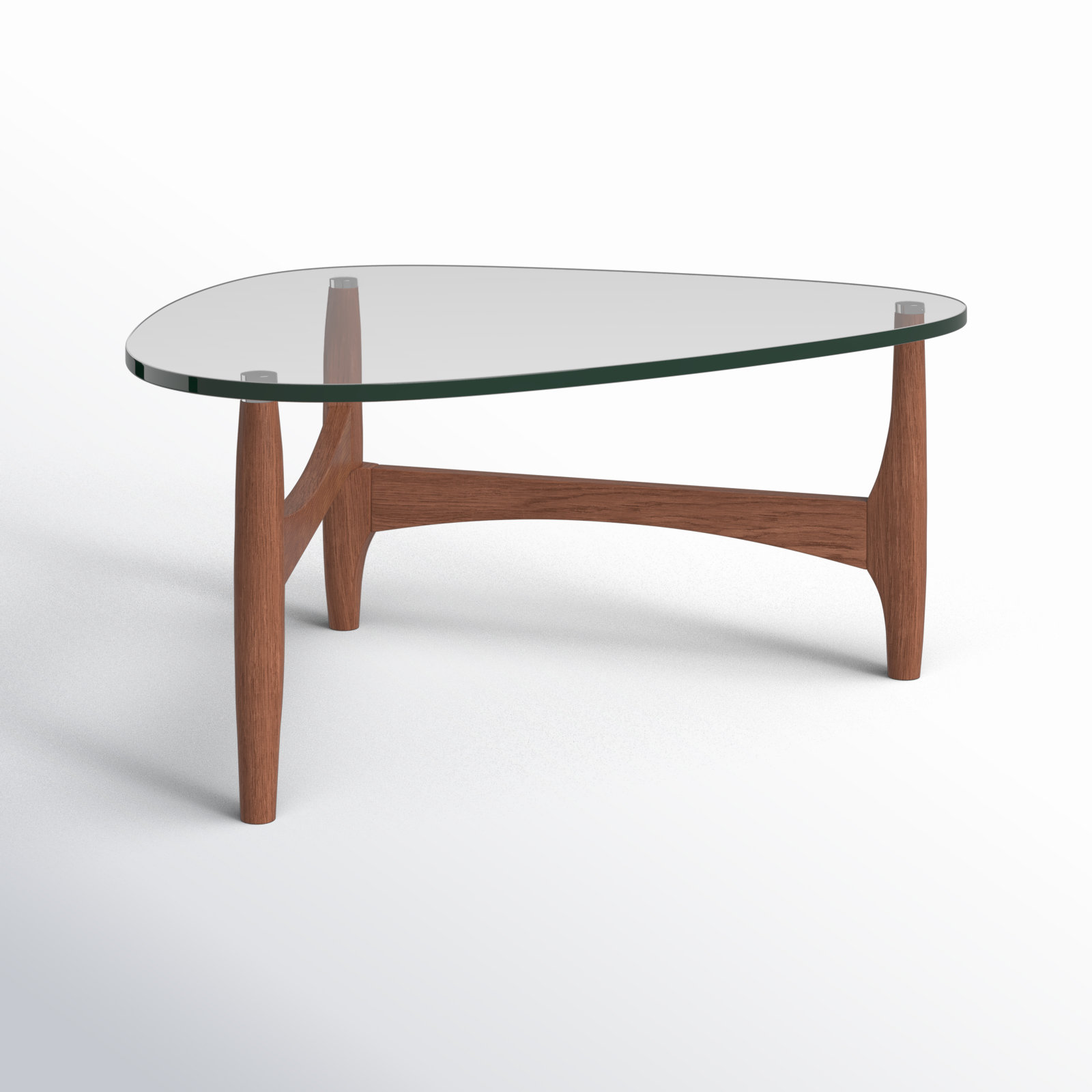 Etna Coffee Table, 15.5" H x 35.44" L x 35.44" W, Walnut