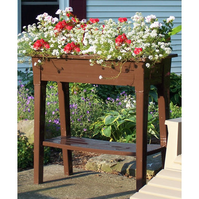 Jardinière surélevée Keter Deluxe avec bouchon de drainage idéale pour la culture de fleurs et d'herbes fraîches