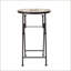 SILVESTER END TABLE With Stone Mosaic Top And Foldable Design For Versatile Outdoor Use, Perfect For Patio And Backyard Decor.