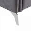 Fauteuil d'appoint moderne et chic en velours de 32 pouces de large pour salon doux gris