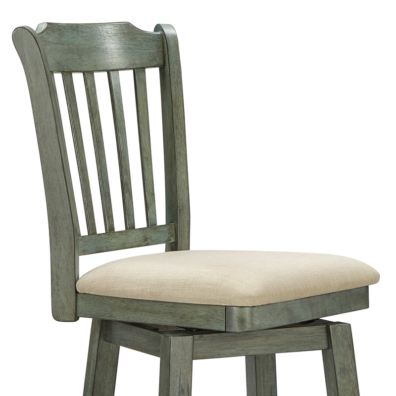 Tabouret pivotant Fortville, Sauge antique, Tabouret de bar (siège d'une hauteur de 29 po)
