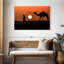 Silhouette d'homme et de chameau-690565900