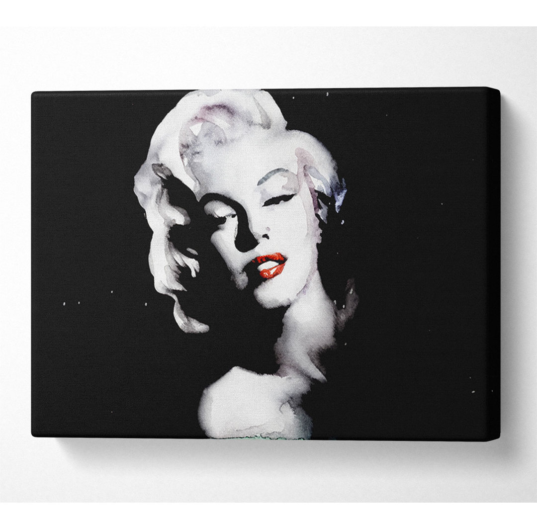 Marilyn Monroe Red Lips Landscape - Kunstdrucke auf Leinwand