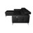 Amorian Leather Reclining Corner Sofa-801784029-801784028