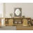 Laziza 78.6" W TV Stand for TVs up to 85" with Sliding Barn Doors and Open Storage-949545415