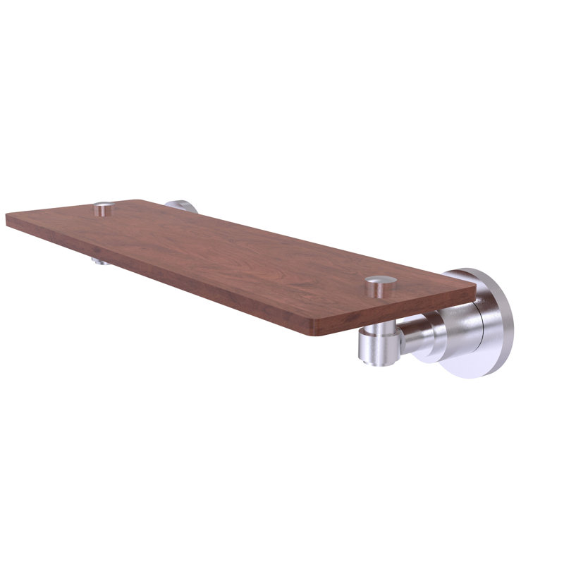 Tablette décorative Arviso, Chrome satiné, H 2,5 po x l 16 po x P 5 po