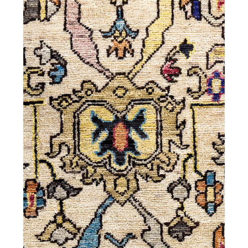 Serapi One-of-a-Kind 4' 0" X 5' 11" Hand Knotted Area Rug