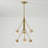 6 - Light Glass Globe Chandeliers Pendants Light