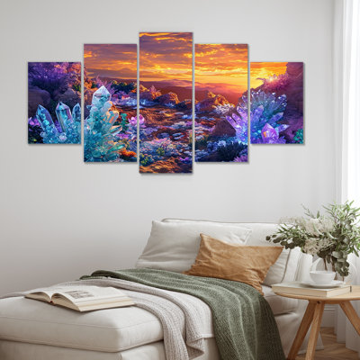 Emerie - Abstract Landscape Wall Art Decor Set 5 Piece