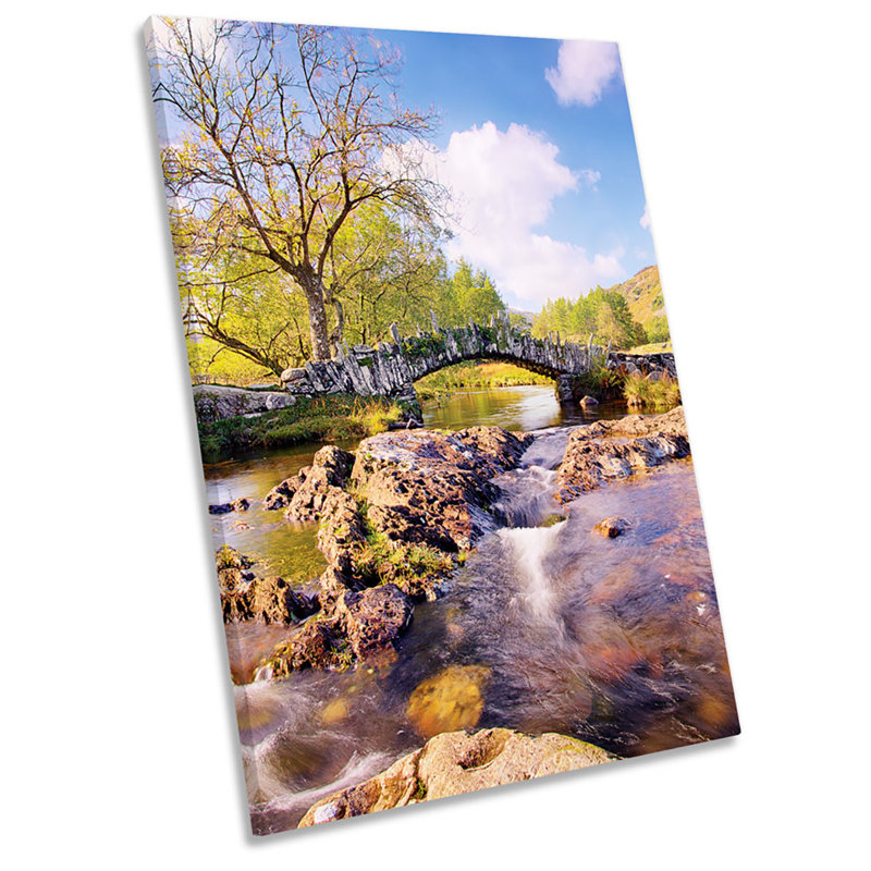 X0573 Slaters Bridge Lake District - Wrapped Canvas Print, 54cm H x 36cm W x 4cm D
