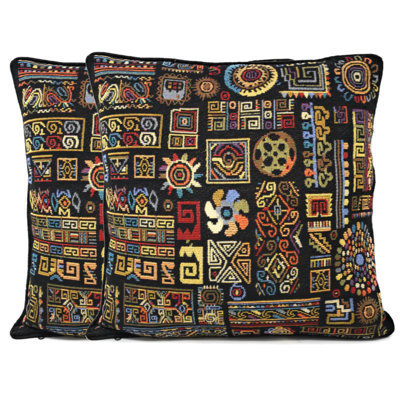  Ethnic Ornaments Throw Pillow Cover