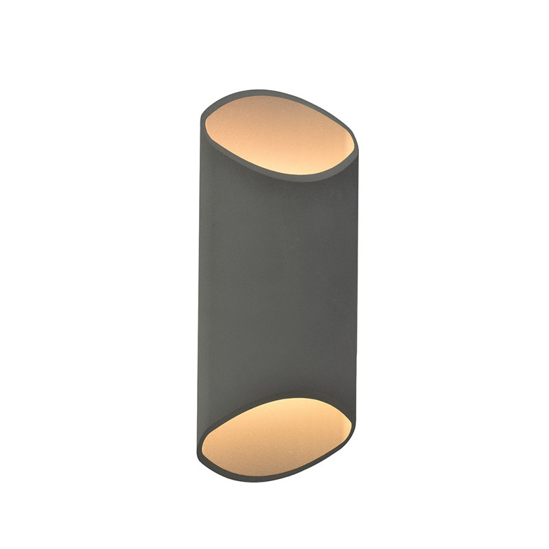 LED Wall Light, 16" H x 7" W x 4.7" D, Silver