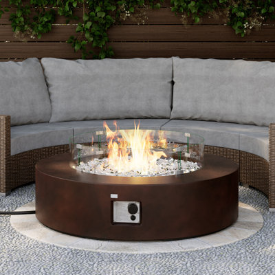 Concrete Propane Fire Pit Table