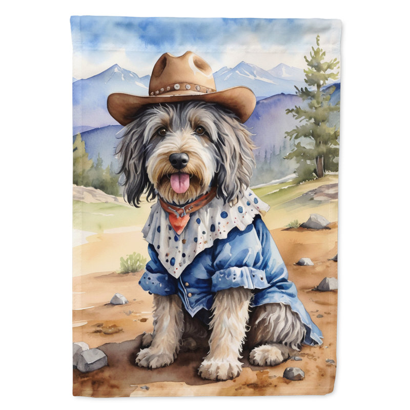 Drapeau Cowboy Welcome Garden, Berger de Bergame