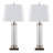 Glacier 30" Glass Table Lamp - Set of 2