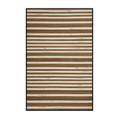 Tapis rayé en chêne blanc 