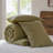 3PCS Full/Queen Waffle Washed Comforter Set